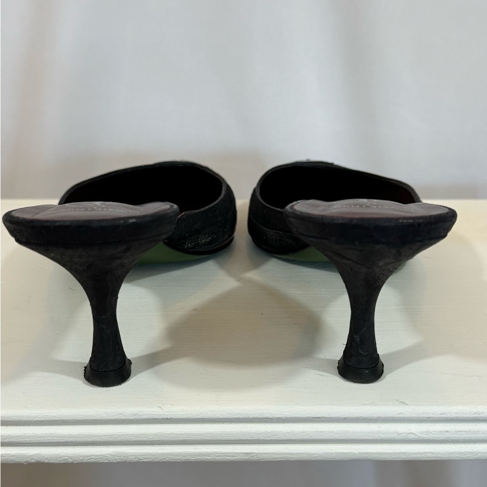 EUC: Donald J. Pliner brown western mules. - Picture 6 of 9